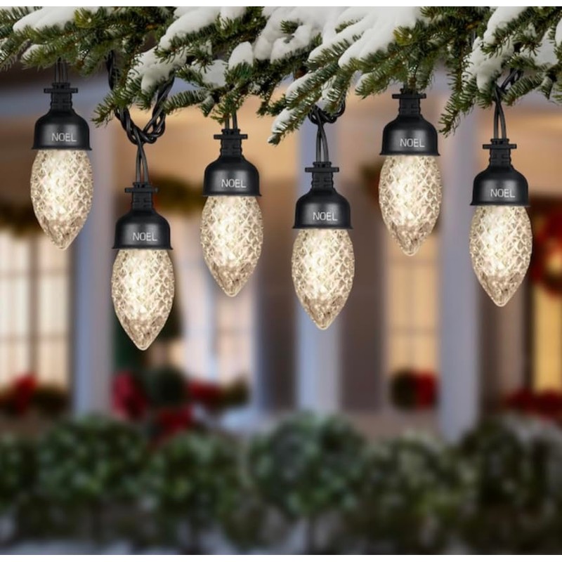 Gemmy Lightshow 'Diamond Sparkle' C9 White LED Light String -