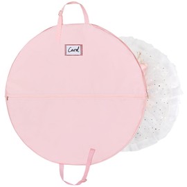 Kntiwiwo 40 Inch Girls Tutu Garment Bag for Hanging Clothes, Ballet Costume Dance Bag Costume Garment Bags for Dancers with Handle Strap for Storage and Travel (Pink)