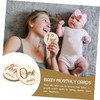 Hohopeti Baby Birth Cards 6 Pack Monthly Milestone Cards Unique