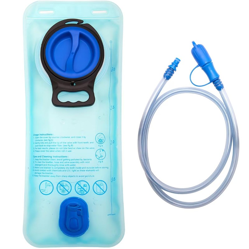 Hydration Bladder, 1L-2L Water Bladder for Hiking Backpack, Leak-proof Water