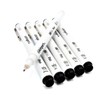 KINGART Inkline Fine Line Black Pens, Set of 6 with