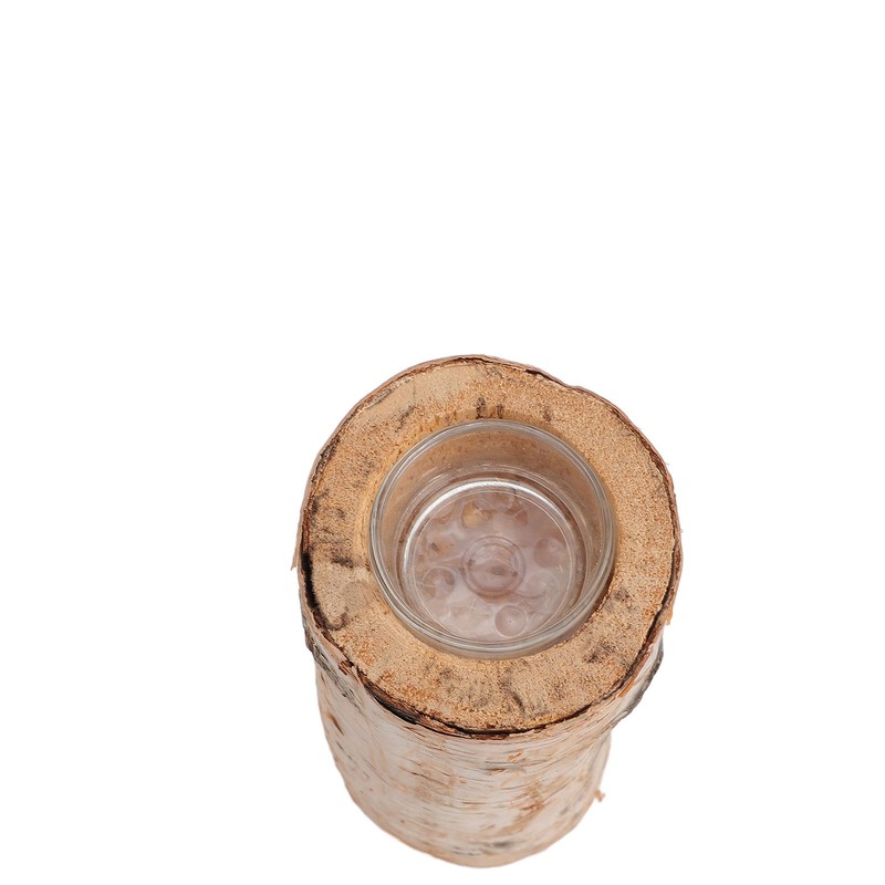 Birch Candle Holder Nordic Tealight Stand Wooden Table Decoration for