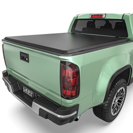 LEDKINGDOMUS Soft Roll-Up Tonneau Cover Fit for Chevy Colorado/GMC Canyon 2015-2025 5.2ft Bed, Full Protection with Durable Double-Layer PVC