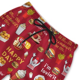 Men's Swim Trunks with Beach Print Quick Dry Swimsuits Board Shorts with Pockets Summer Gifts