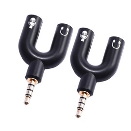 OSALADI 2pcs y Splitter Audio Adapter Cable Male to Dual Female Headset Converter for Mobile Phones Microphones and Computers Design Compact and Portable for Easy Use