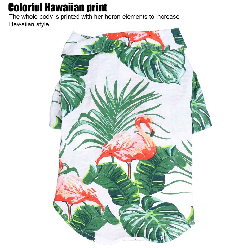Pet Hawaiian Shirt Hawaiian Style Dog Summer T Shirt Suitable