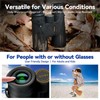 Fiyxlop 12x42 Binoculars for Adults High Powered, HD Compact Binoculars