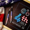Tenare 16 Pcs American Flag Ballpoint Pen Patriotic Pens 1.0mm