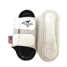 Professionals Choice Equine Competitor Front Leg Splint Boot, Pair (Universal Size, White)