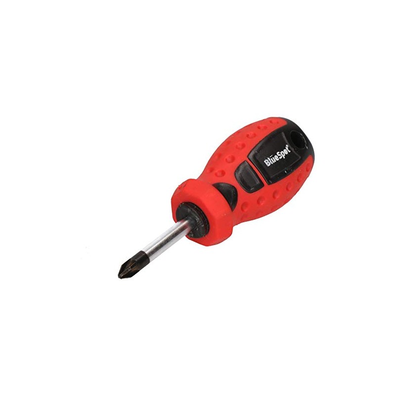 PZ2 x 38mm Pozi Stubby Screwdriver with Magnetic Tip and