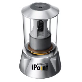Westcott iPoint Electric Pencil Sharpener - Auto Stop, Soft Grip Handle - 14202