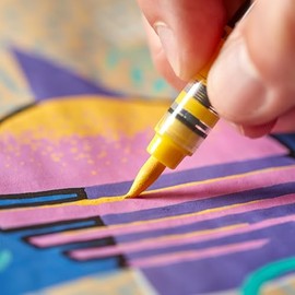 Sharpie Marcadores Creativos, Marcadores Acrílicos a Base de Agua, Punta Pincel, Colores Surtidos, 12 Piezas