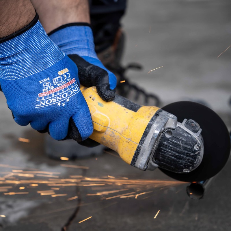 LINCONSON 12 Pack Safety Performance Series Construction Mechanics Wrinkle Latex