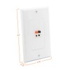 diyTech Premium Speaker Wall Plate - Spring Loaded Speaker Wire
