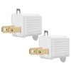 TENINYU Grounded Adapter 3-Prong to 2-Prong Outlet Converter - 3