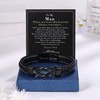 YADOCA Mens Bracelet to My Man, Leather Bracelet Gift for