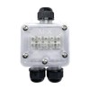 4VWIN IP68 Waterproof Junction Box 3-Way Outdoor Cable Connector for