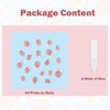 24Pcs, French False Nails Short，Classic French Fake Nails, White Tip
