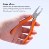 Engineer Tip Cutter with 90 Degree Blade Bent Nose Pliers
