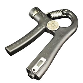 Adjustable Grip Strengthener with Buddhist Mantras, 22 to 264.5lb, Build-in Electronic Counter, Anti-slip Material, Boosting Vital Energies and Inner Power, for Men and Women Fitness Training
