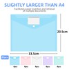 Pack of 20 A4 Document Wallets, Waterproof Document Folders, A4