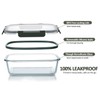 M MCIRCO [5-Packs, 36 Oz Glass Meal Prep Containers with