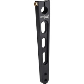 Tapered Black Aluminum Sprint Pitman Arm, 10 Degree Offset