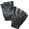 PrimeLeather Quality Real Leather Soft Fingerless Gloves For Weight Training