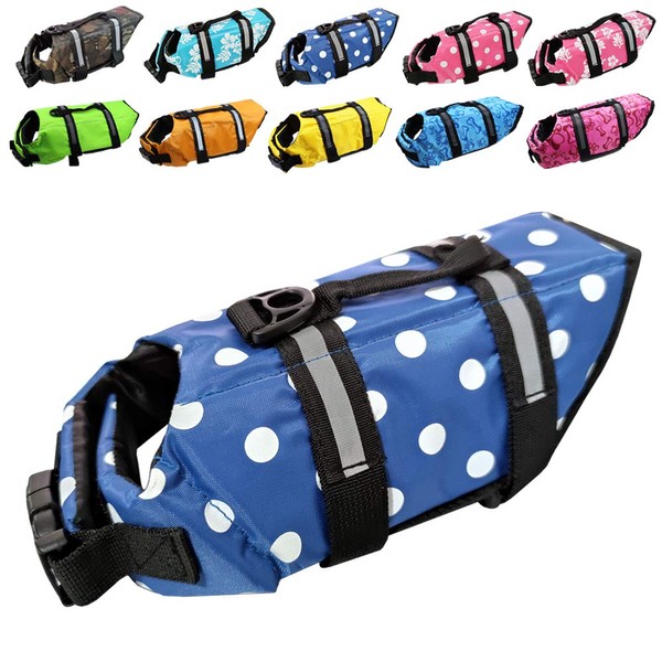Dog Life Jacket Easy-Fit Adjustable Belt Pet Saver Swimming Safety