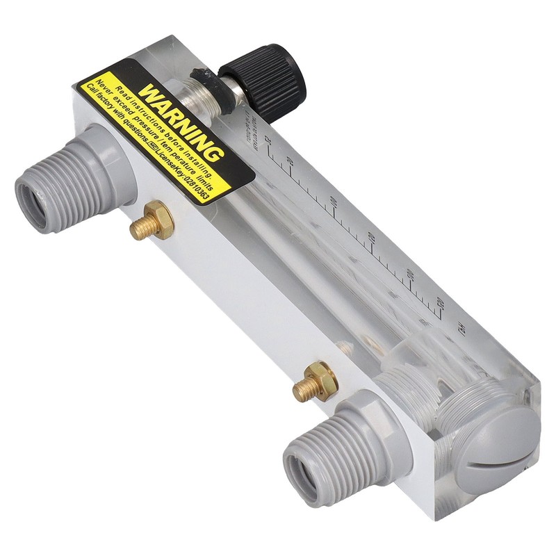 Panel Flowmeter Adjustment Large Measurement Range High Accuracy Transparent Acrylic