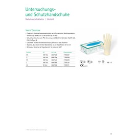 Vasco Sensitive I Non-Sterile, Powder-Free Examination Glove Made of Natural Latex I 90s Size XL