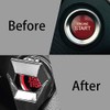 Moly Magnolia Engine Start/Stop Button Cover, Carbon Fiber Zinc Alloy
