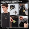 Haxtec D20 Spinner Dice with Keychain & Necklace Gifts for