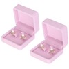 KUKUVR 2 Pieces Classic Velvet Jewelry Earring Gift Box for