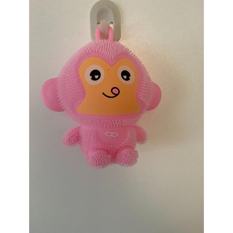 SUPER ANTI-STRESS,GLOWING FOUR-COLOR PLAYFUL MONKEY - Color: PINK