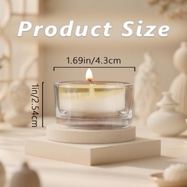 Jeffbaubl 30 PCS Tealight Candle Holder, Small Votive Candle Holders, Clear Glass Tea Light Holders Bulk for Wedding, Home Decor, Table Centerpiece, for 1.5Inch Tealight