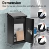xydled Wall-Mounted Key Drop Box with Combination Lock, Metal Mailbox,