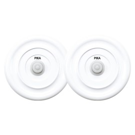 PIKA PKM Universal Vacuum Lids Medium Diameter 8cm Plastic White (Pack of 2)