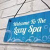 RED OCEAN Novelty Hot Tub Lazy Spa Decor Signs Hanging