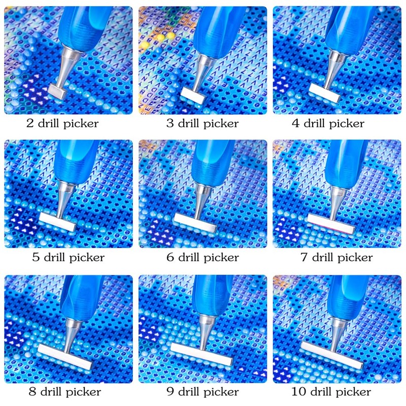 Thin Version Stainless Steel Diamond Painting Art Drilling Tips Nibs