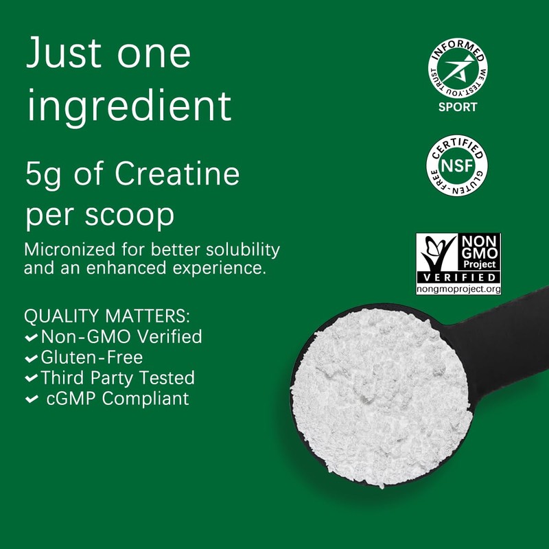 ESUNM ESUNM Creatine Monohydrate Powder, 5g Per Serving Creatine Powder