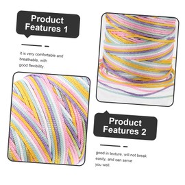 KONTONTY Multi-use Crocheting Yarn Ice Silk Thread for DIY Projects Soft Comfortable