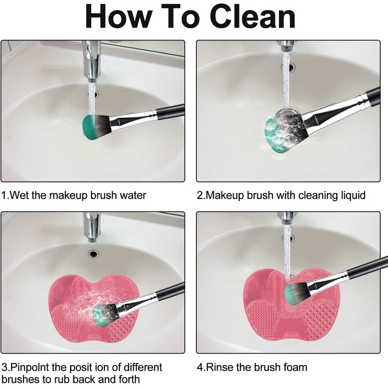 Limpiador de Silicon para brochas de maquillaje