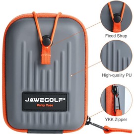 JAWEGOLF Golf Rangefinder Hard Case, Hard Case, Bum Bag, Waist Bag, Clutch, Storage Box, Storage Box, Storage Bag Z80 Z82 (Small, Grey)