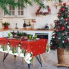 Peryiter 2 Pcs Christmas Snowman Tablecloth 54 x 108 Inch
