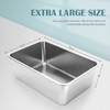 IKITCHEN Stainless Steel Cat Litter Box, Large Metal Litter Box