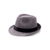 BABEYOND Straw Fedora Hat for Men Panama Trilby Hat Short