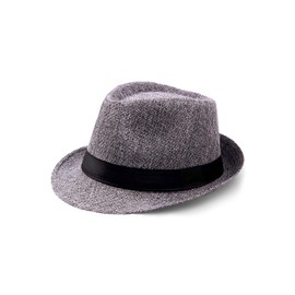 BABEYOND Straw Fedora Hat for Men Panama Trilby Hat Short Brim Summer Sun Hat