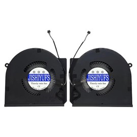 JISHIYUFS New CPU + GPU Cooler Fan for Razer Blade 16 RZ09-0483 RZ09-0483TEH3 RZ09-0483UWJ4-R3W1 Series 16 Inch Gaming FQDA DFS5K22B05673K FQDB DFS5K22BB0566 73K 73K 1673 J 14051470 DC5V 0.5A