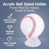 PATIKIL 8pcs Acrylic Small Ball Stand Holder | Clear Sports